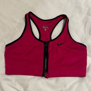 Vintage Nike zipper sports bra size m